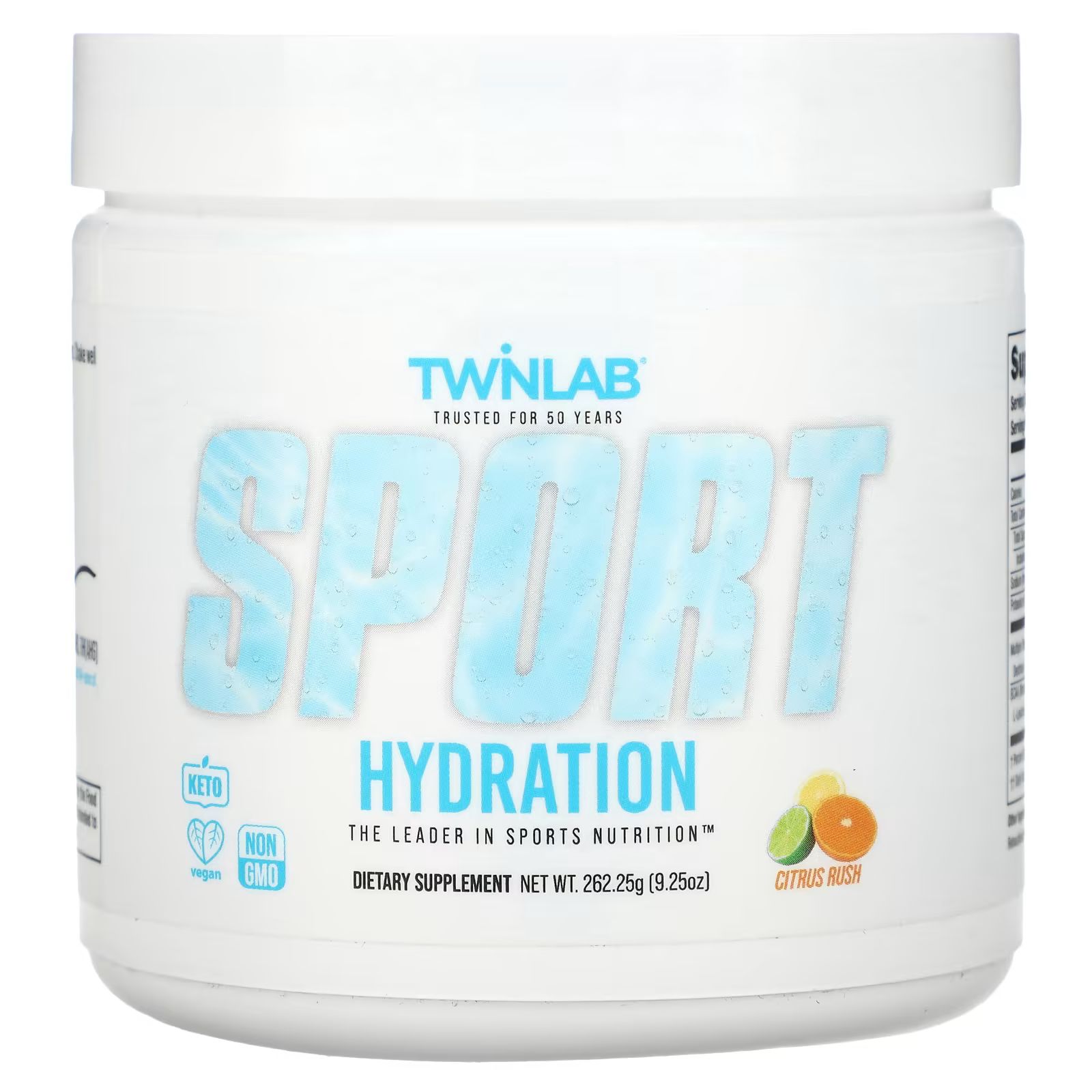 

Sport Hydration, Citrus Rush, 9,25 унции (262,25 г) Twinlab