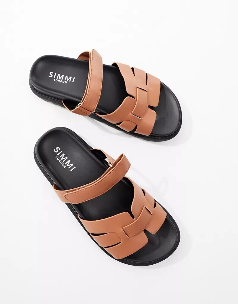 Светло-коричневые сандалии Simmi London Adelle SIMMI Shoes — фото 2