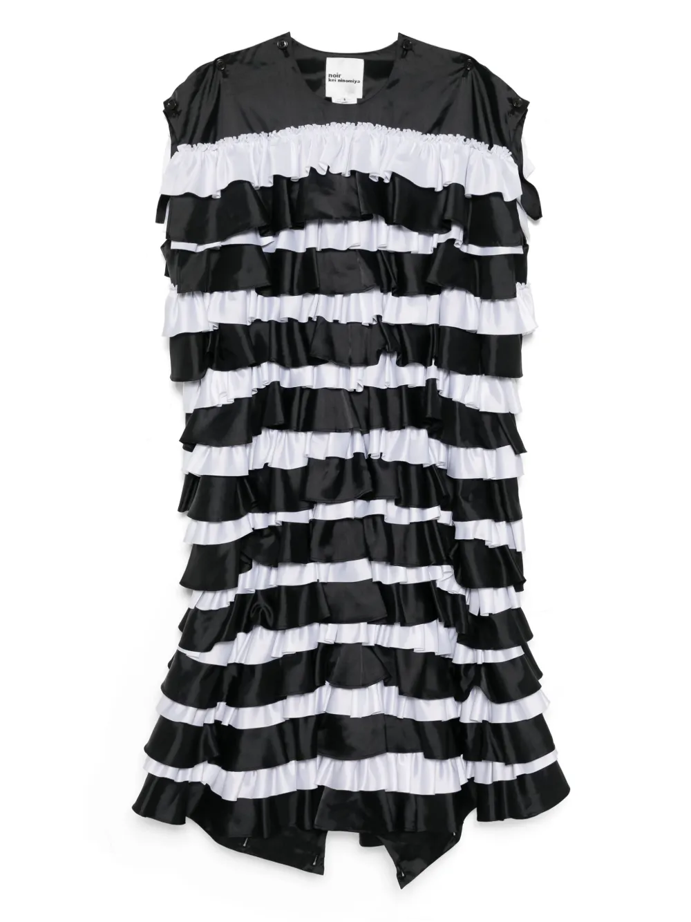 

Платье с оборками Noir Kei Ninomiya, черный