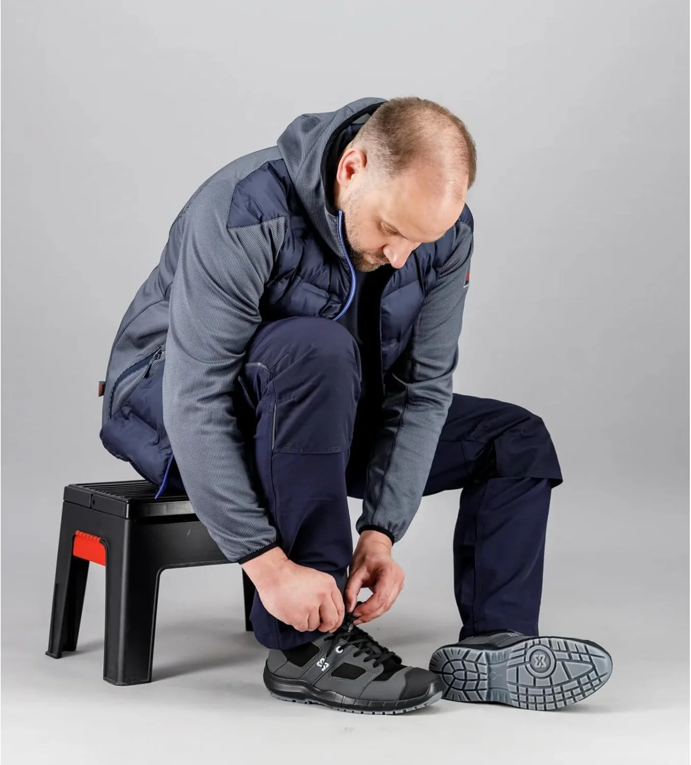 Защитная обувь WURTH MODYF Stretch X S3S для мужчин и женщин, яркие цветы - Профессиональная рабочая обувь с защитными носками из стекловолокна - размеры 36-48, черный/серый — фото 3