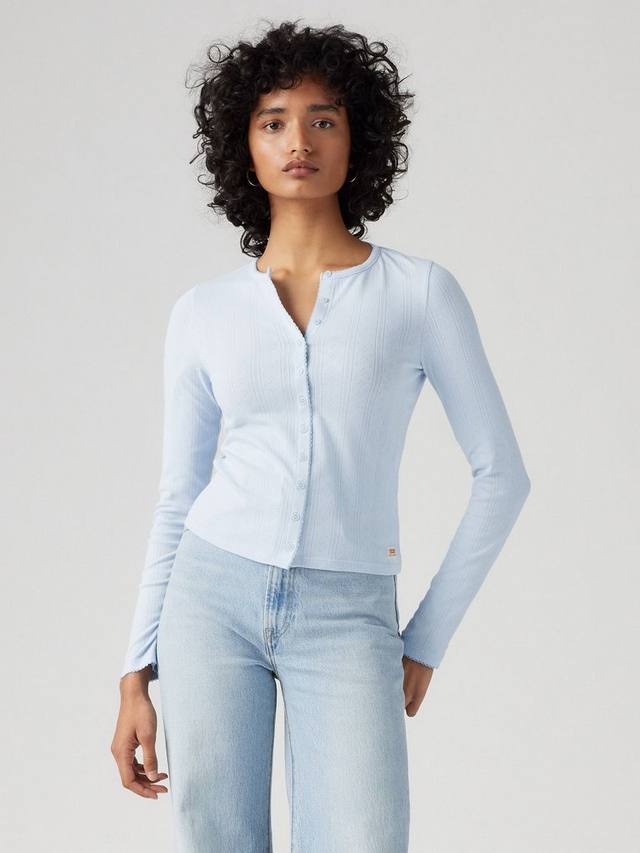

Галантерейный кардиган pointelle Levi's, светло-синий