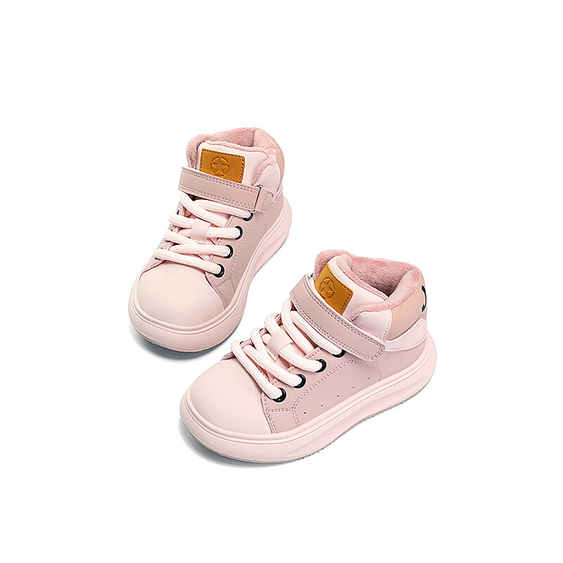 Кроссовки Jeep Kids Skateboarding Shoes Kids High-top Cherry Blossom Powder, цвет Cherry Blossom Pink — фото 3