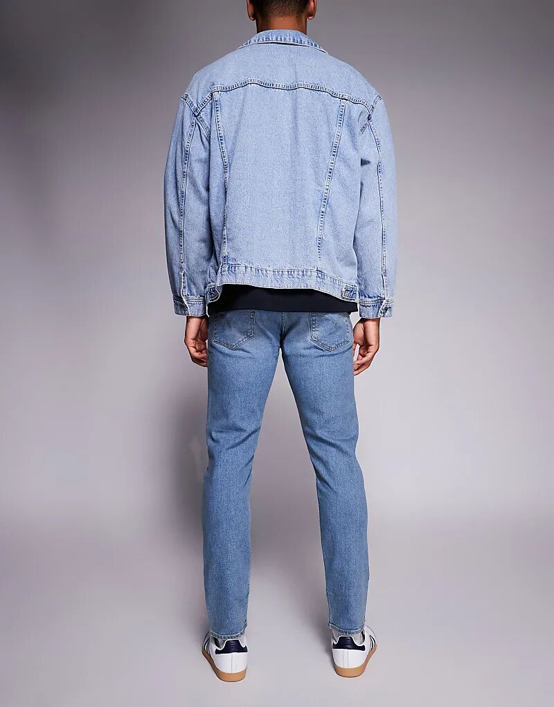 Джинсы Levi's 512 с зауженным кроем, средней степени стертости — фото 3