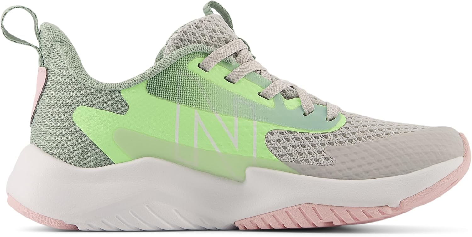 Детские кроссовки New Balance Rave Run V2 на шнуровке (унисекс), зеленый/серый/мятный — фото 3