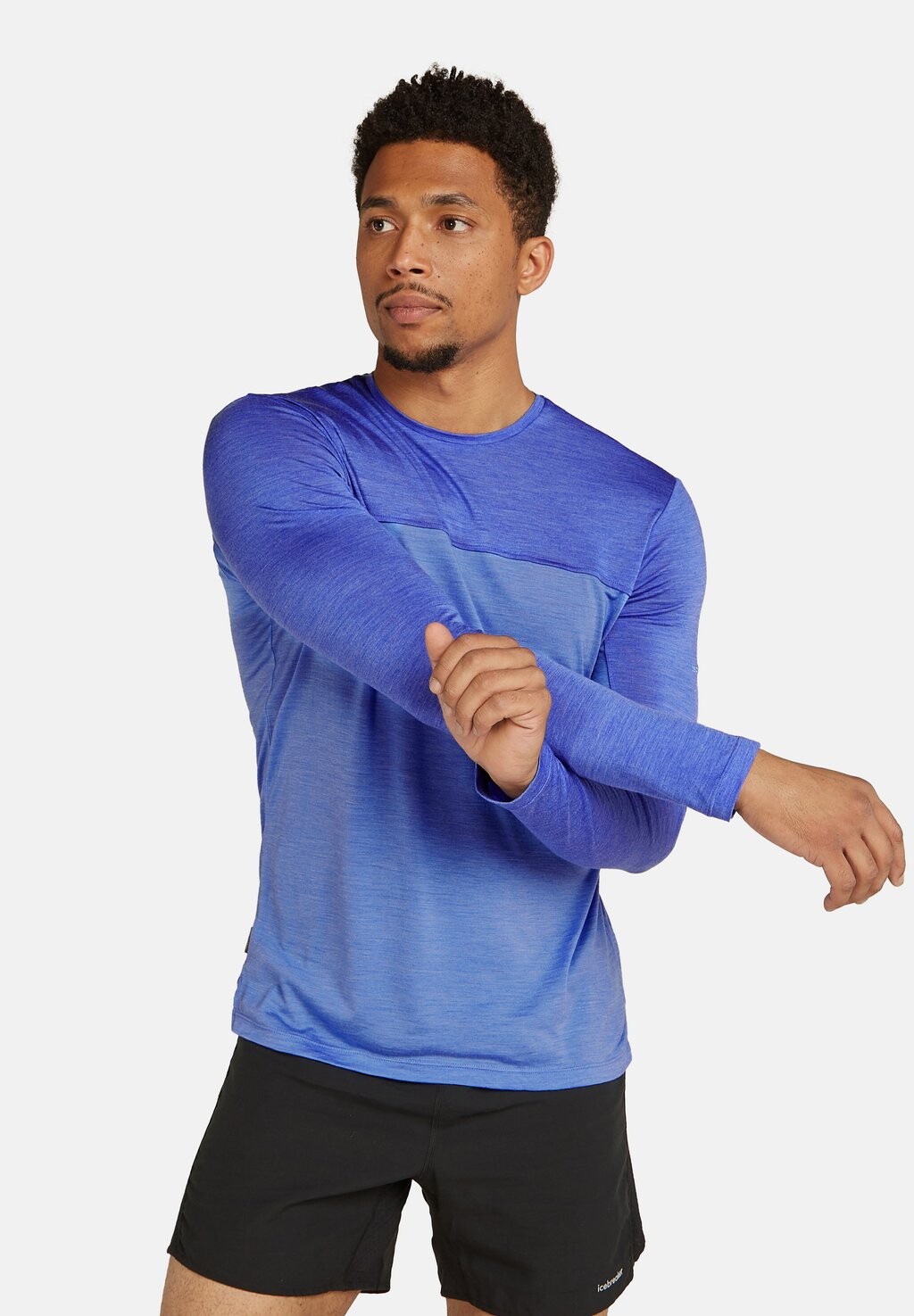 

Топ с длинными рукавами MERINO 125 LIGHT WEIGHT COOL-LITE SPHERE Icebreaker, синий