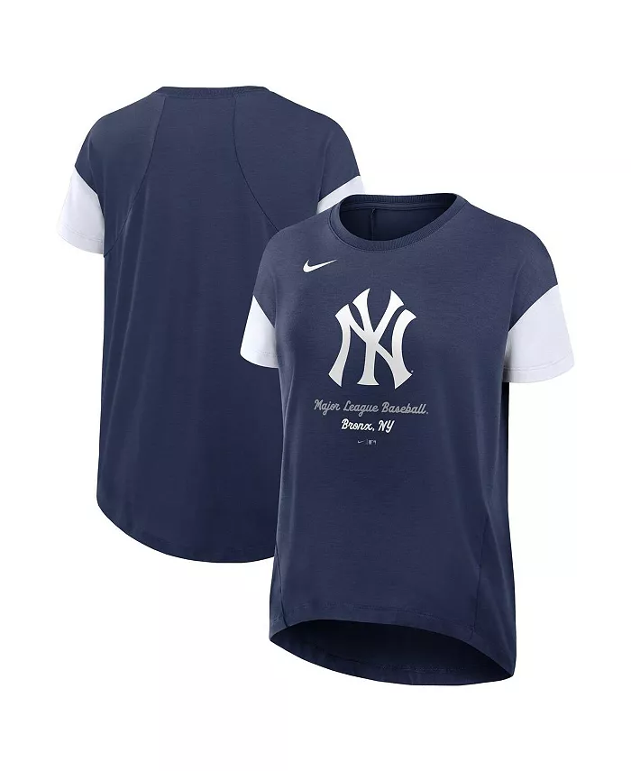 

Женская струящаяся футболка Navy New York Yankees Nike