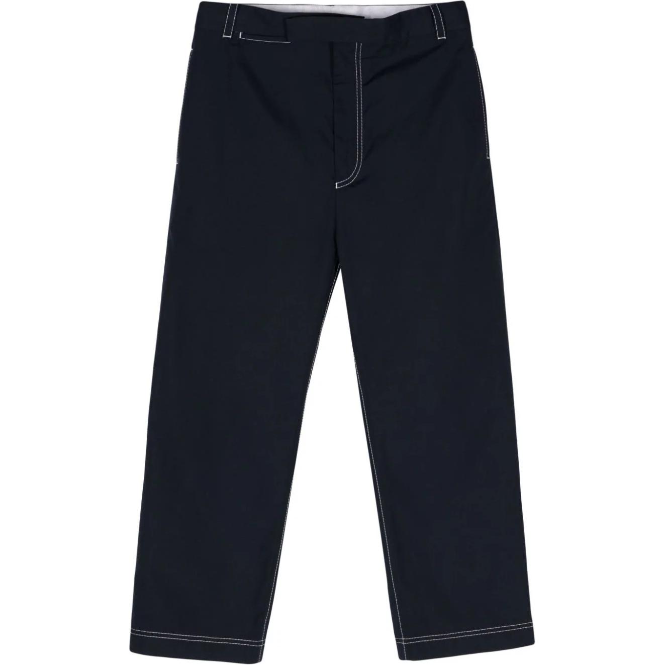 

Брюки средней посадки прямого кроя Thom Browne, marine синий