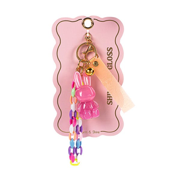 

Блеск для губ в виде брелока-кролика TRI-COASTAL Glowy Lip Balm