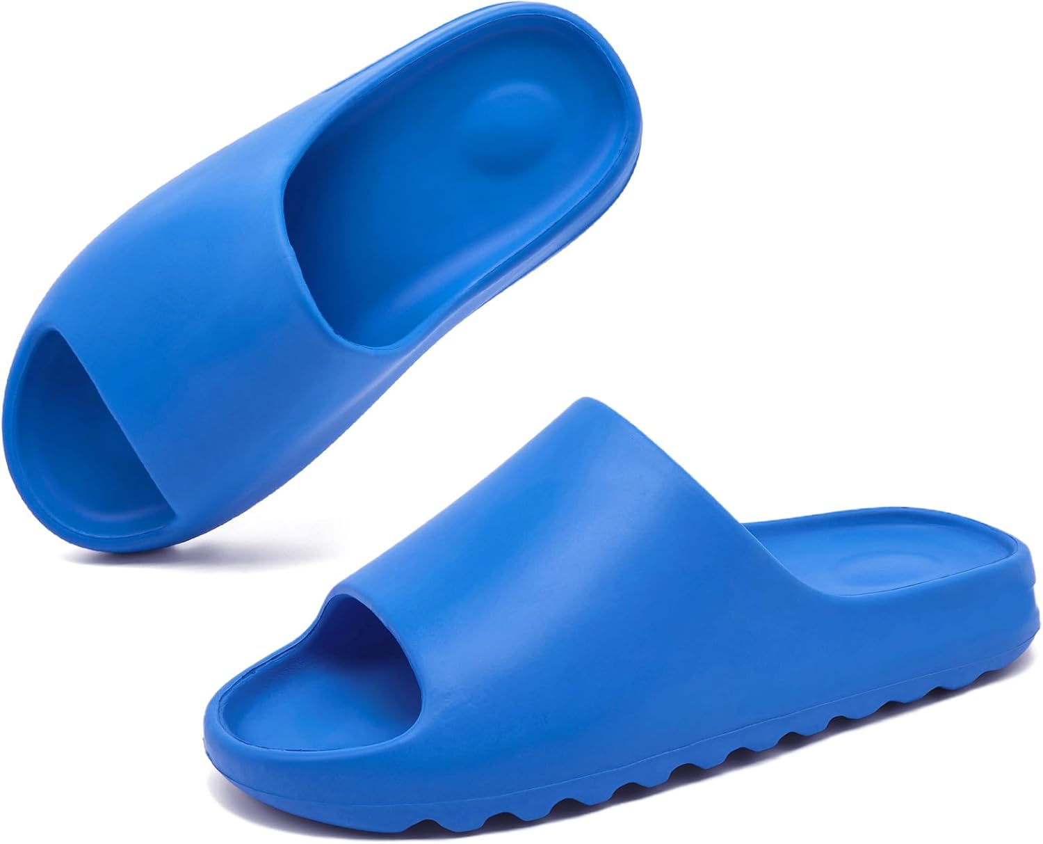 

Сандалии Cloud Slides для женщин и мужчин, домашние тапочки-подушечки, садовая обувь с открытым носком, женские сандалии, мягкие и легкие тапочки для душа для дома и улицы Shoquis, синий