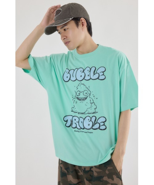 

RODEO CROWNS WIDE BOWL Футболка, свободный крой, с принтом, RODEO CROWNS, светло-зеленый