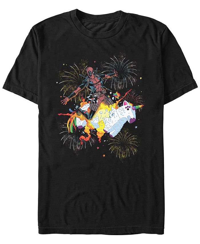 

Мужская футболка с коротким рукавом Unicorn Fireworks Fifth Sun, черный