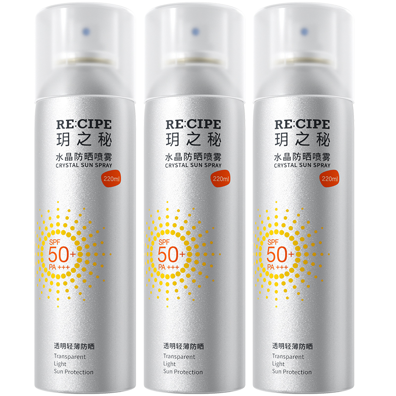 Спрей для защиты от солнца Crystal Spray SPF50+PA+++ с охлаждающим эффектом RE:CIPE — фото 4