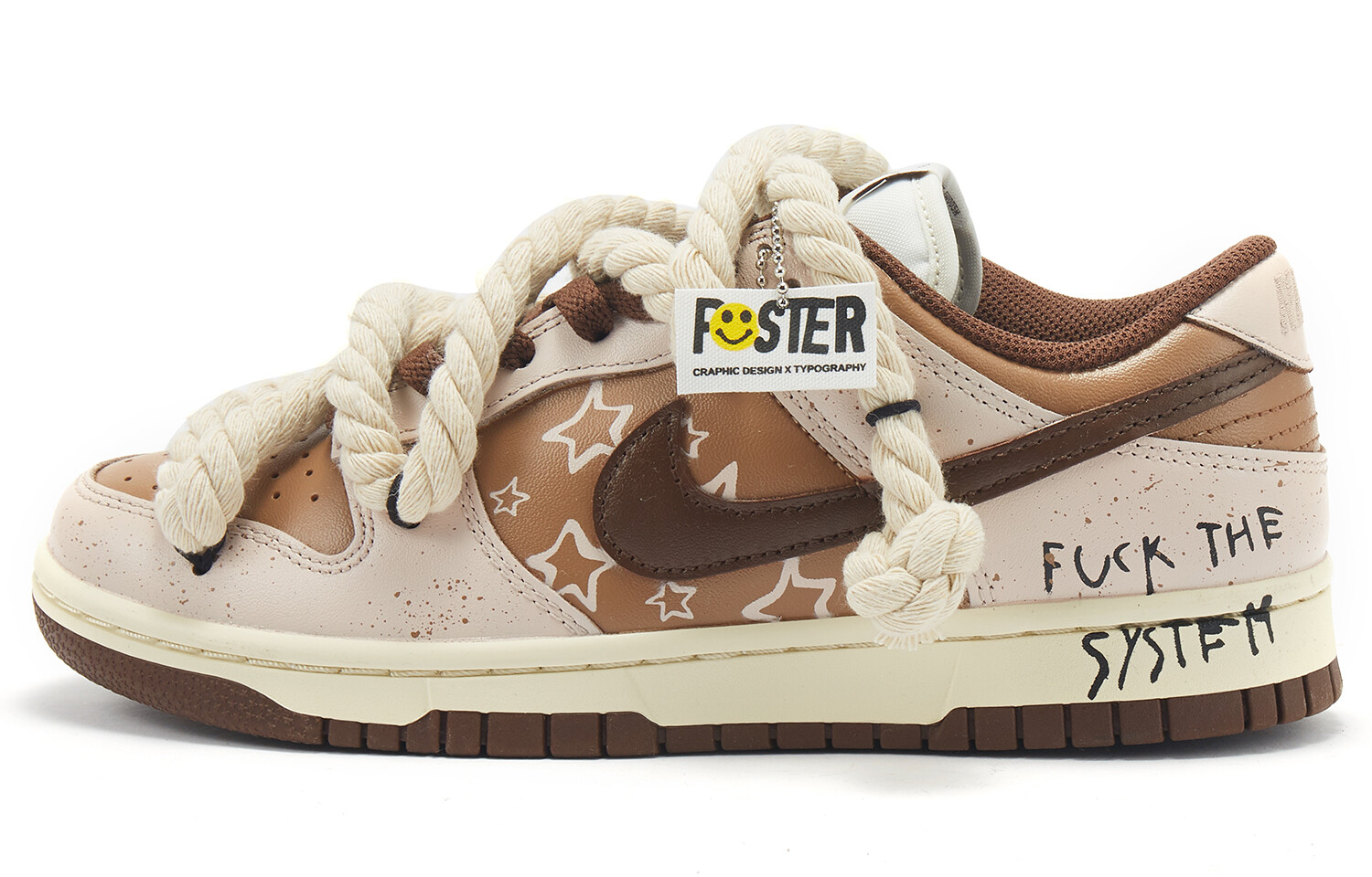 

Кроссовки Nike Dunk Skateboard Shoes Women's Low-Top Pink\brown\brown