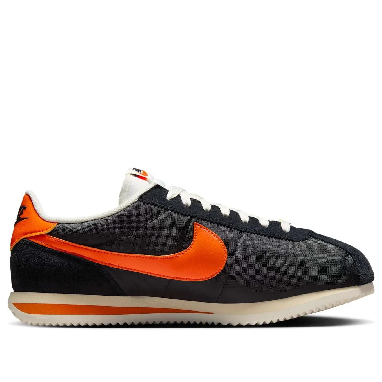 Кроссовки Nike Cortez HF0263-003 мужские, черно-оранжевые, на шнуровке, для повседневной носки, DWA1495 Nike, черный — фото 2