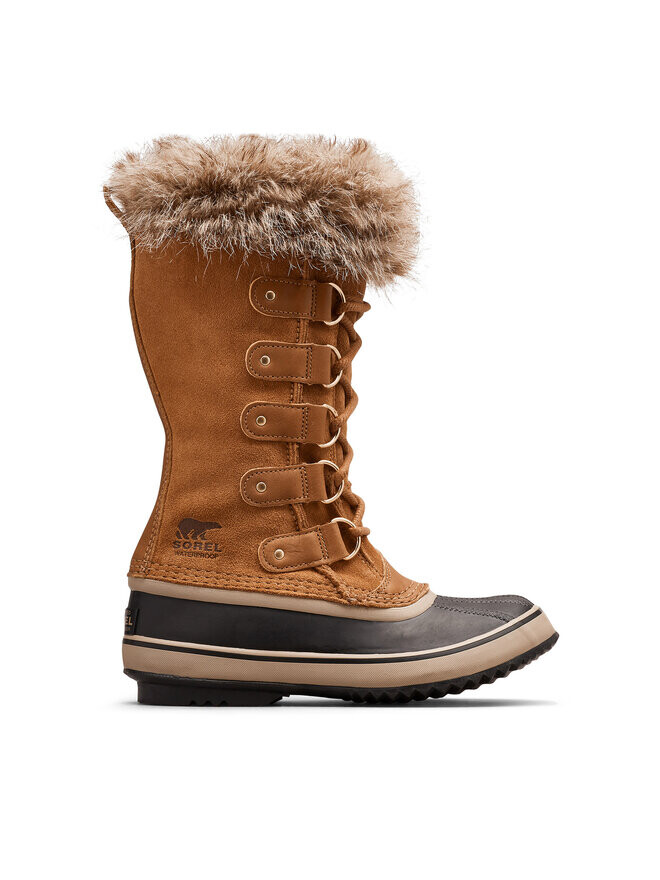 Зимние ботинки женские Sorel Joan Of Arctic высокие на шнуровке, коричневый