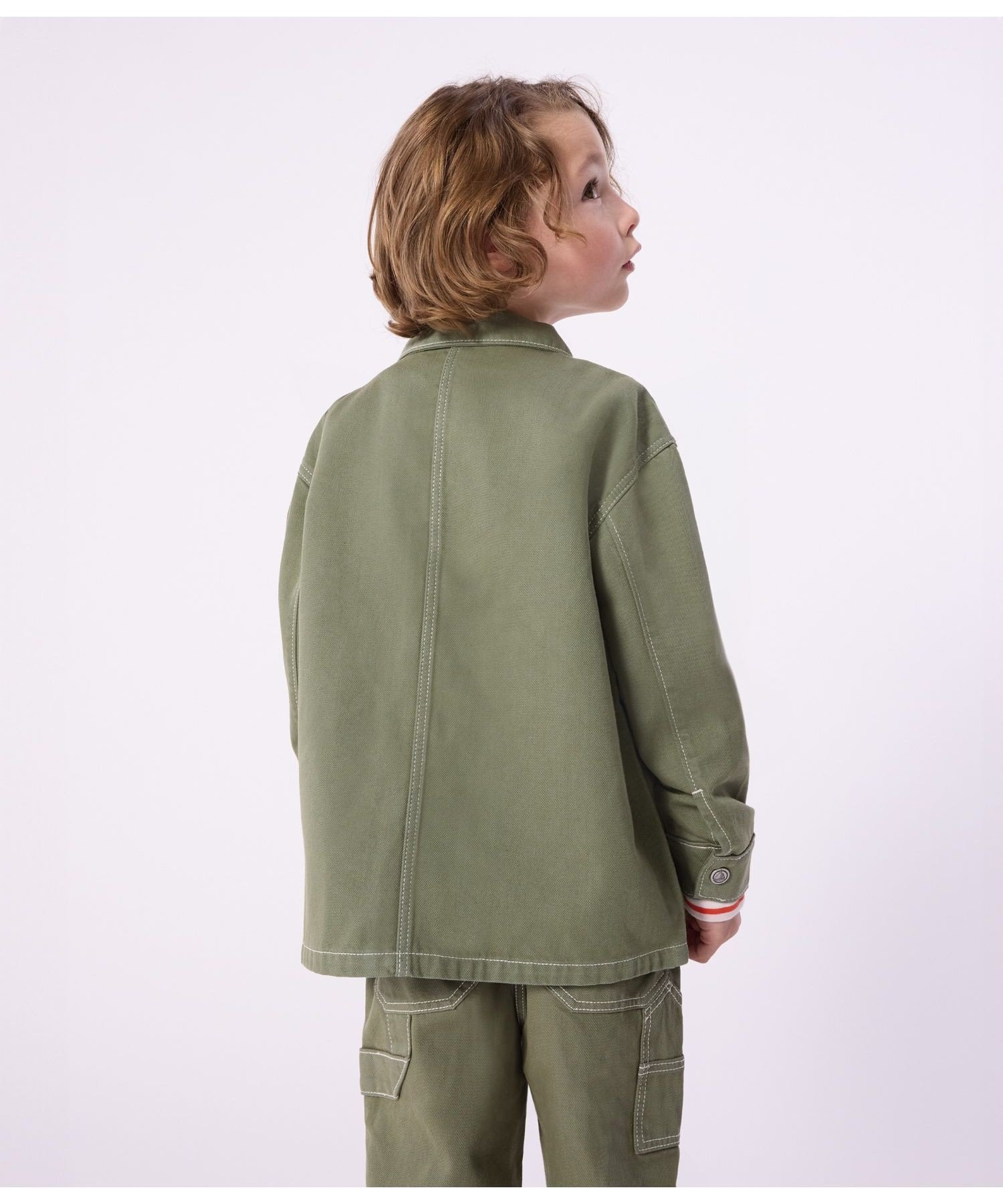 Куртка из хлопка с лиоцеллом PETIT BATEAU, Khaki — фото 2