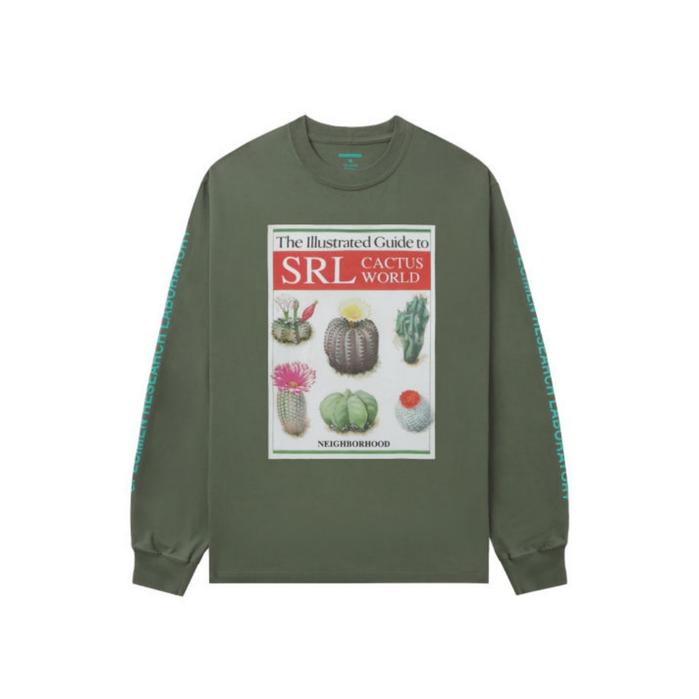 

Футболка с длинным рукавом с принтом кактуса NEIGHBORHOOD, зеленый