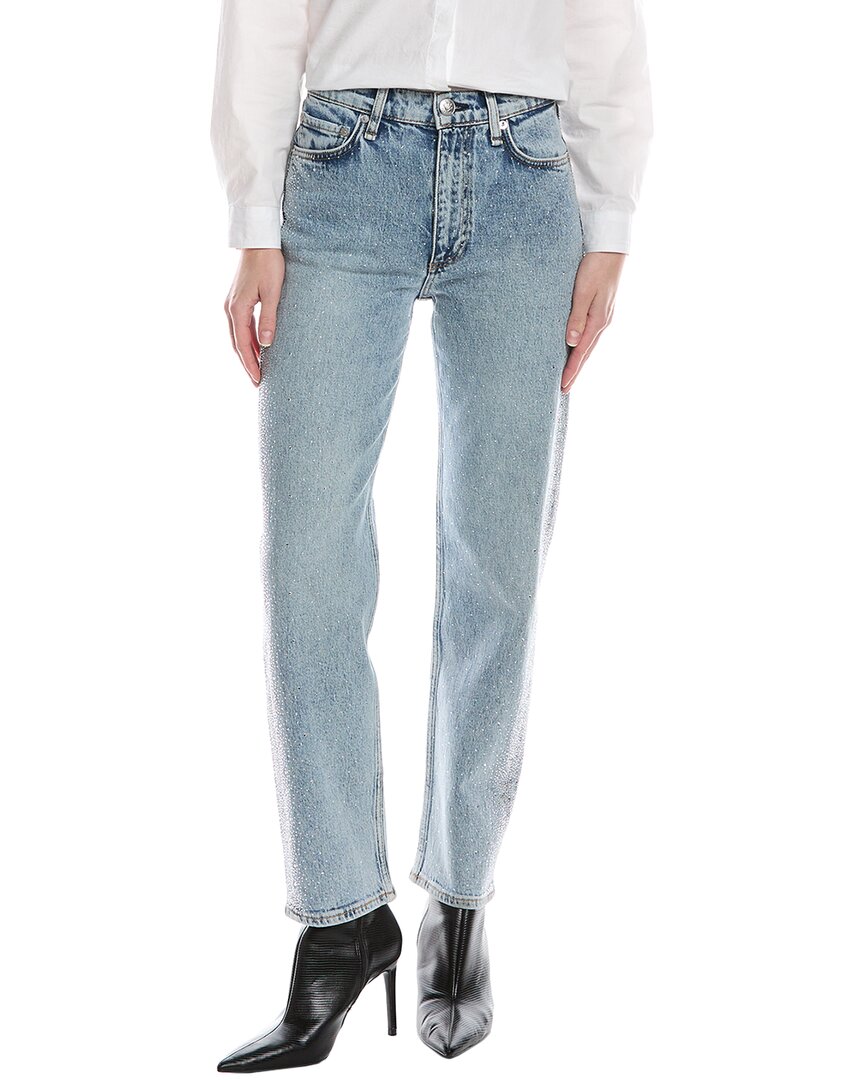 

Прямые джинсы по щиколотку от Rag & Bone Harlow Lyra, синий