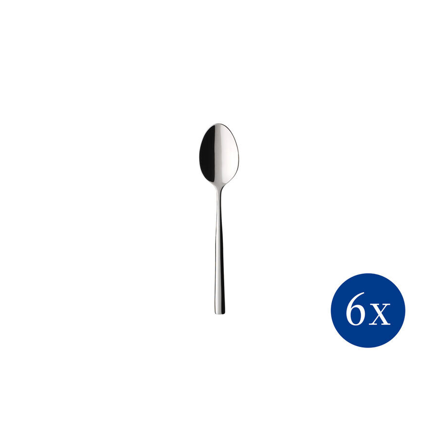 

Ложки для эспрессо Piedmont, 6 шт Villeroy & Boch, серебро/платина