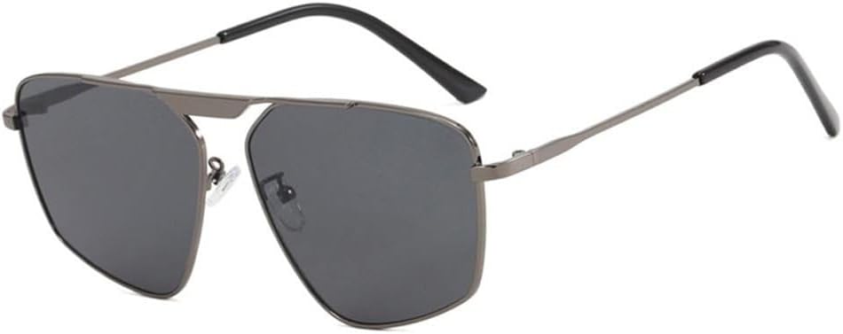 

Солнцезащитные очки с металлическими оправами неправильной формы и многоугольной формы, большие женские солнцезащитные очки для уличной фотосъемки, защита от ультрафиолета KTUCN, Gray-black Gray