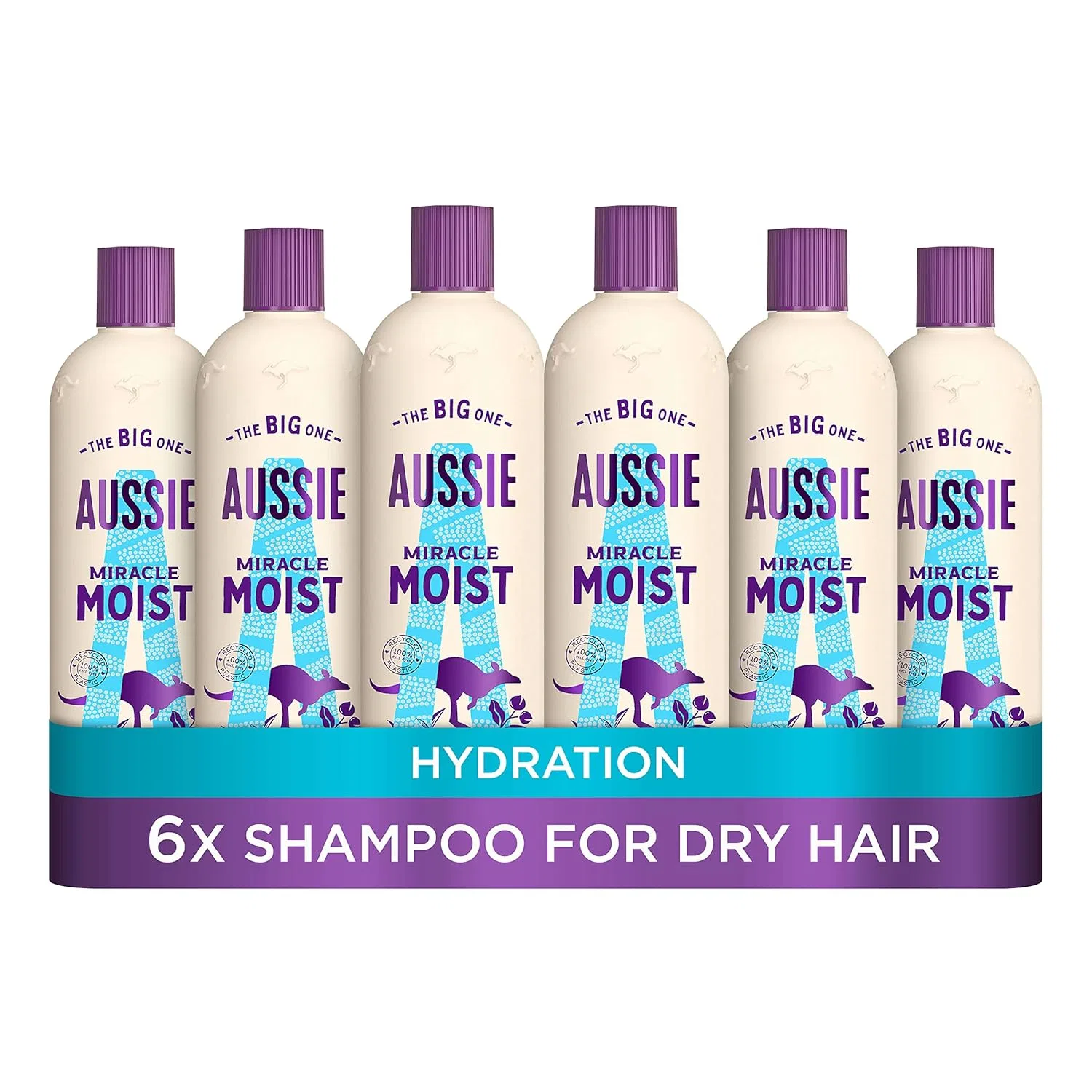 Шампунь Aussie Miracle Moist 300 мл, набор из 6 штук Aussie