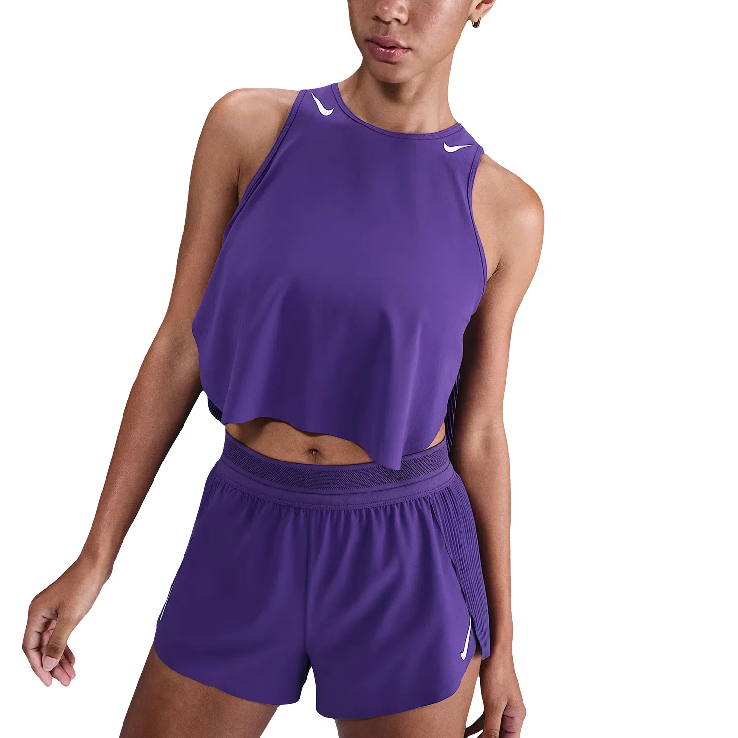 Топ для бега Nike AeroSwift Dri-FIT Adv женский Imperial Purple/White