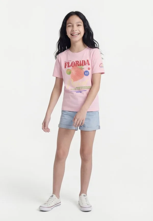 Футболка kogbolette life s/s top jrs print Only Girls, Romance Rose