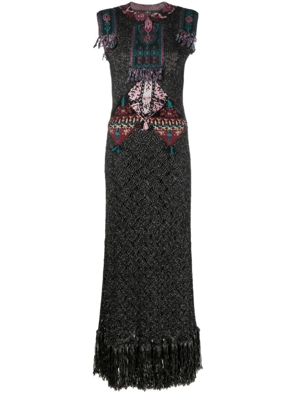 

ETRO кардиган с узором, черный
