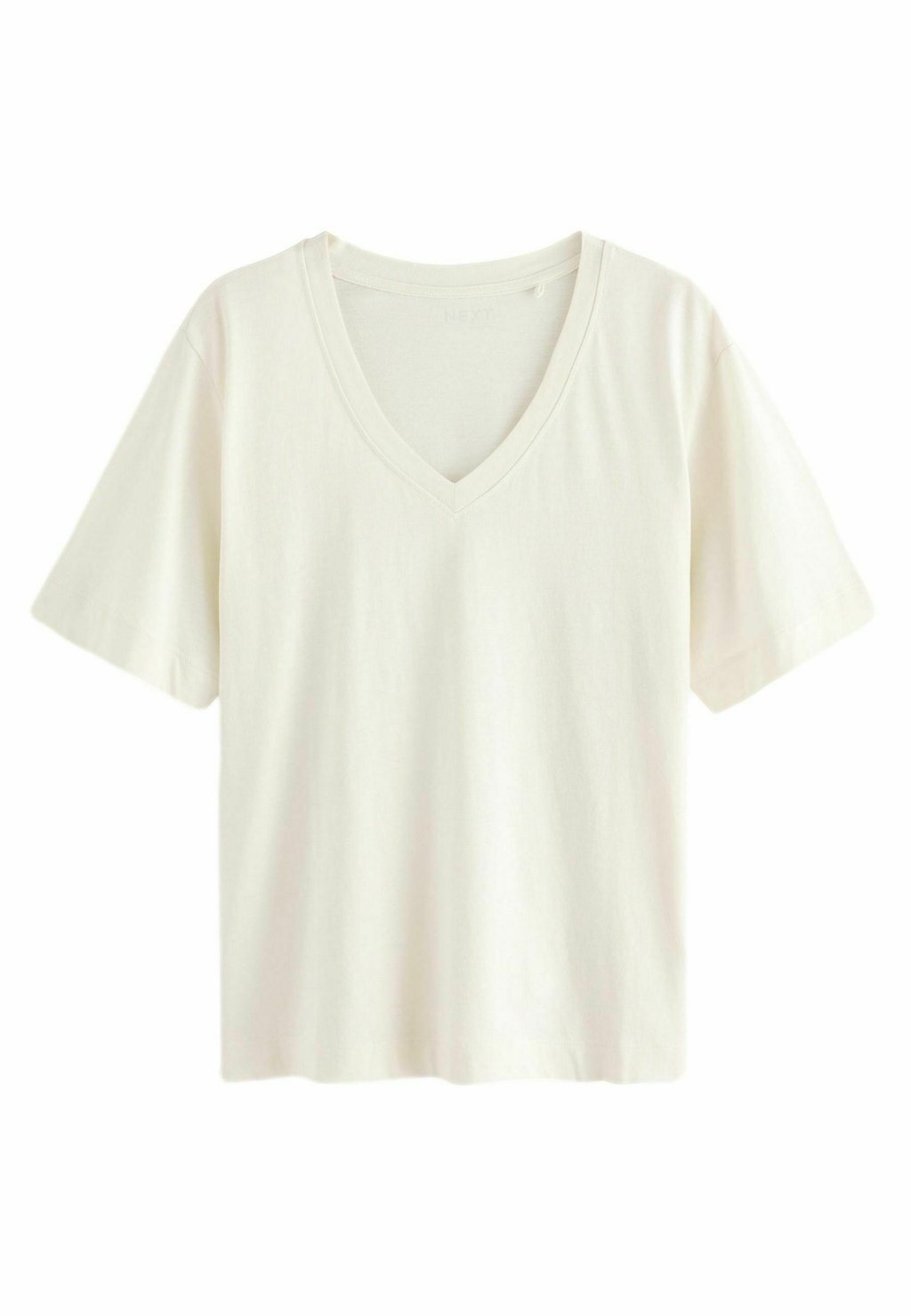 

Футболка с принтом REGULAR FIT -SLOUCH V-NECK Next, бежевый