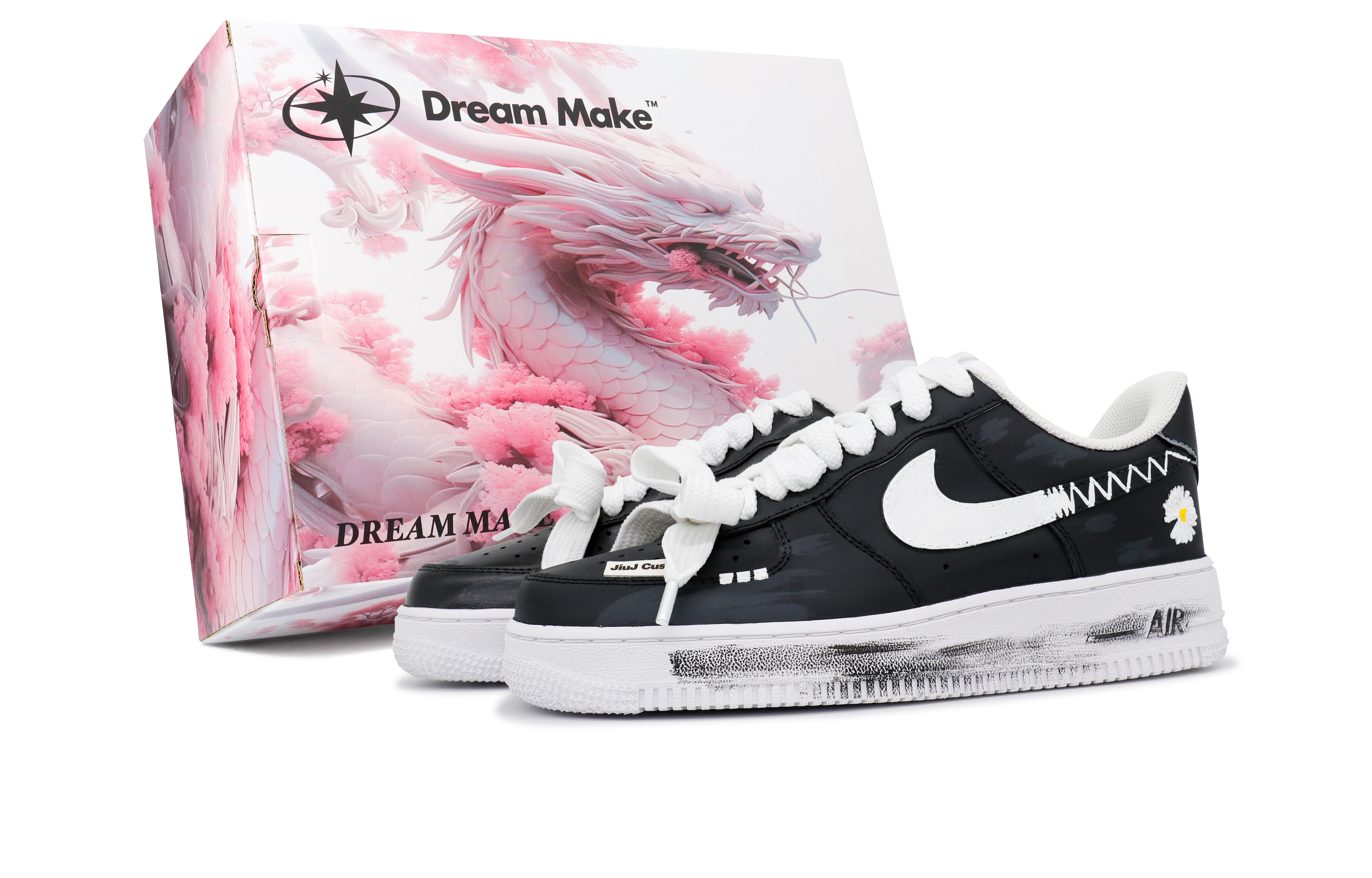 

Nike Кроссовки для скейтбординга Air Force 1, мужские, низкие, белые/черные