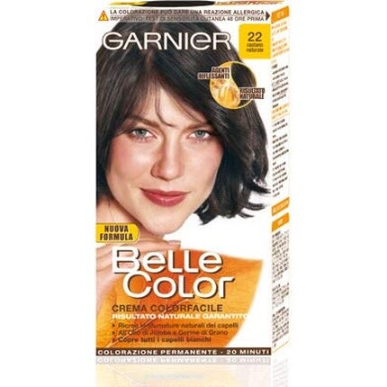 

Стойкая краска для волос Belle Color 22 Каштановый Garnier