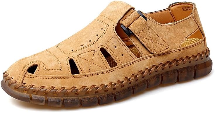 

Спортивные сандалии Asifn для мужчин, с закрытым носком, рыбак, для улицы, легкие, повседневные, удобные, с противоскользящей подошвой, желтый