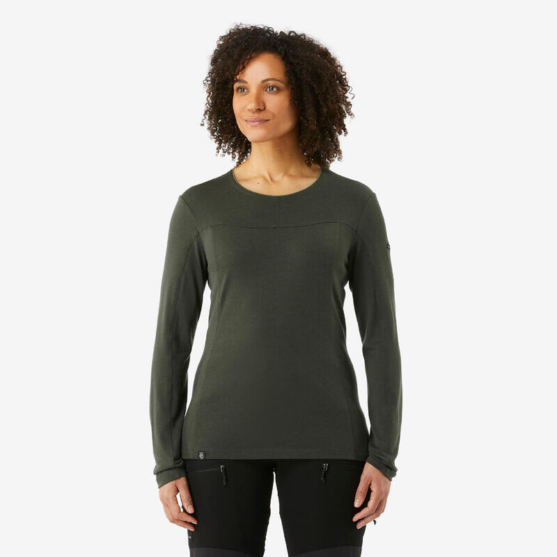 

Женская термофутболка Forclaz, цвет verde bronce