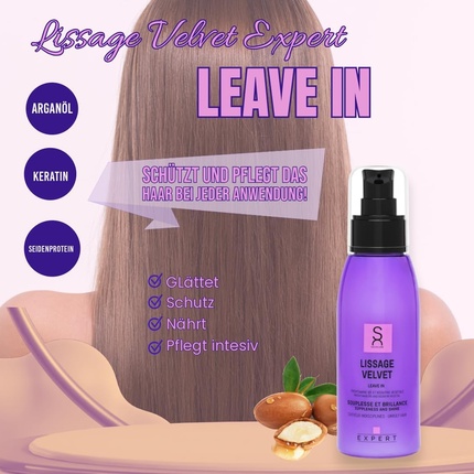 Средство для укладки Expert Smoothing Velvet Leave-In with Keratin, Argan Oil, and Proteins — фото 3