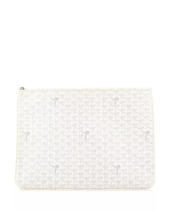 

Сумка-мешок GM Senat Zip, покрытая холстом Pre-Owned Goyard, белый