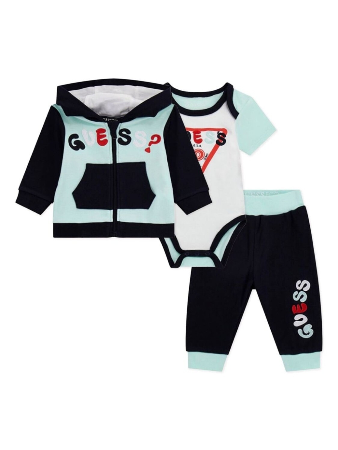 

Guess kids спортивный костюм с логотипом, синий