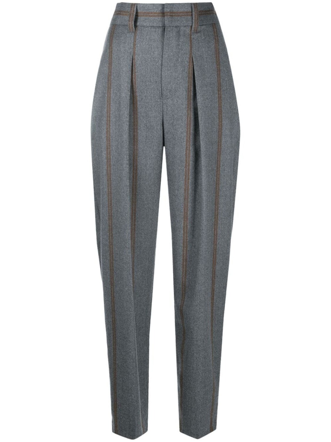 

Brunello Cucinelli зауженные брюки в полоску, серый