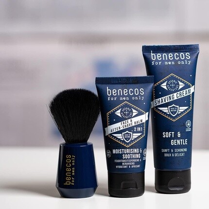 Лосьон Benecos Natural Beauty — Biocosmetics 2в1 Бальзам для лица и после бритья веганский, 50 мл — фото 2