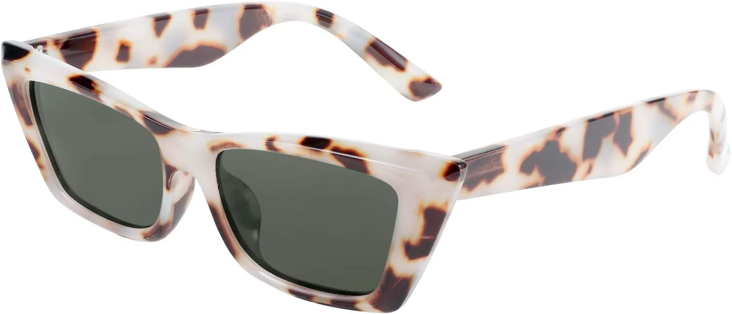 

Солнцезащитные очки FEISEDY Small Cateye Square Polarized Sunglasses Women Classic Thick Rectangle Frame UV400 Sun Glasses B2736, 003 Milky Tortoiseshell