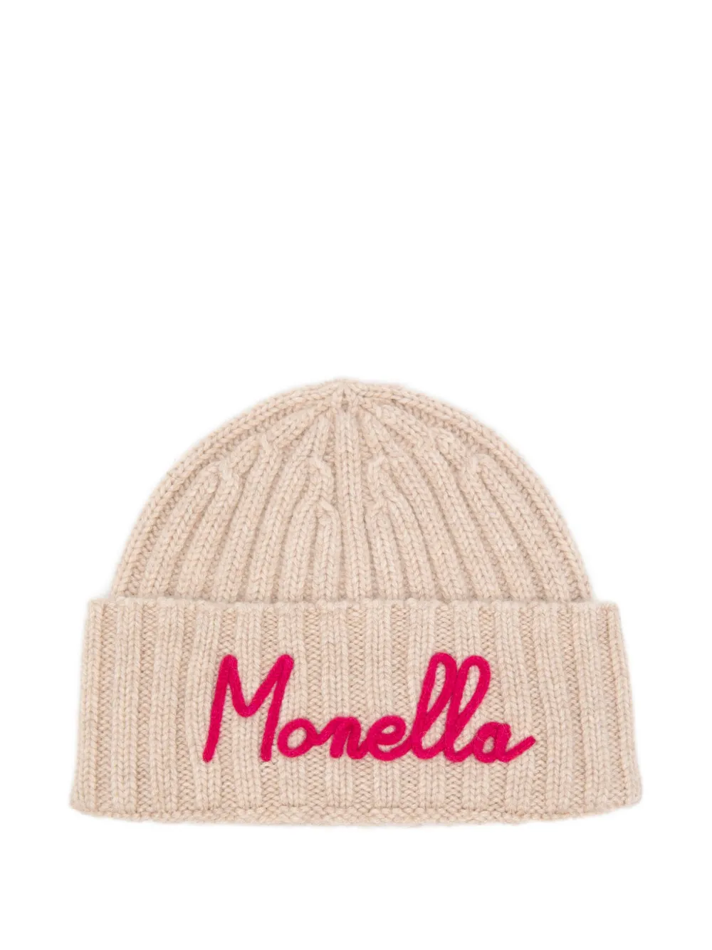 

Вязаная шапка Wengen W Jr с вышивкой Mc2 Saint Barth Kids, бежевый