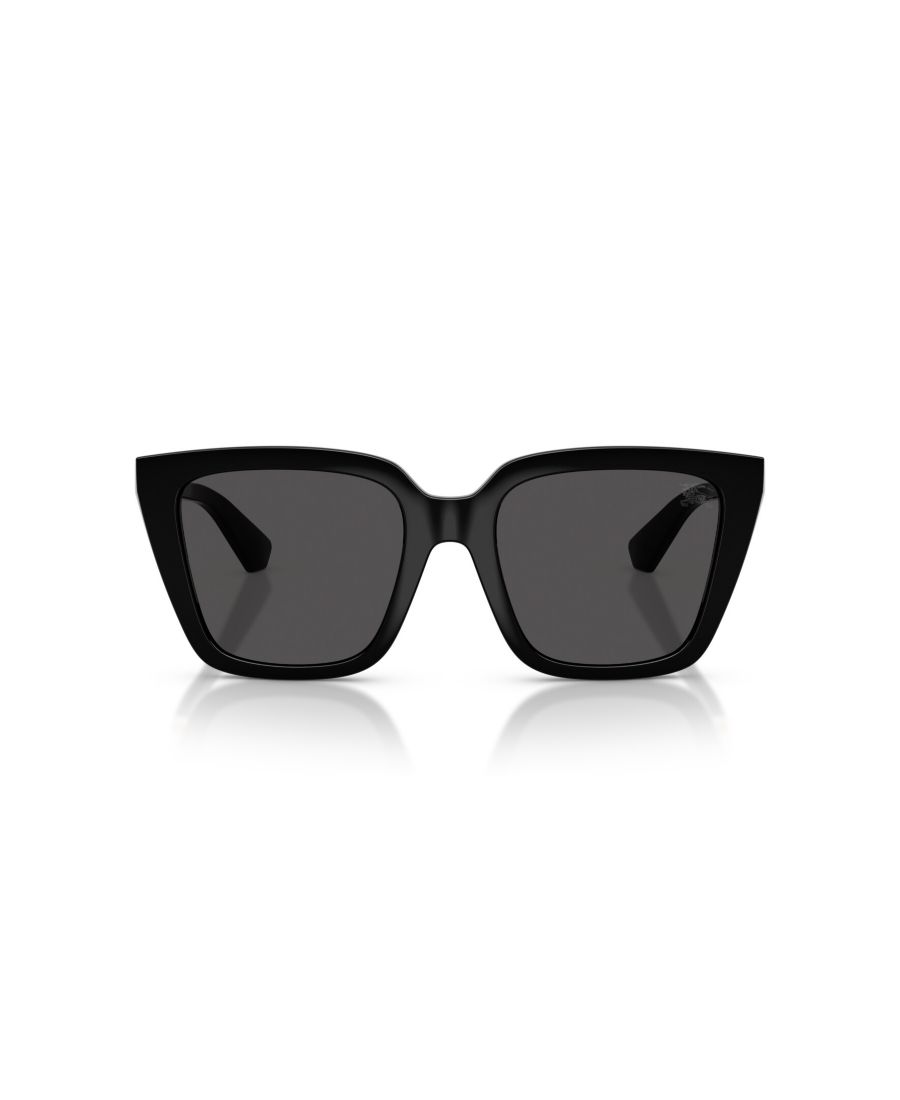 Женские квадратные солнцезащитные очки, BE4473U Burberry, Black — фото 4