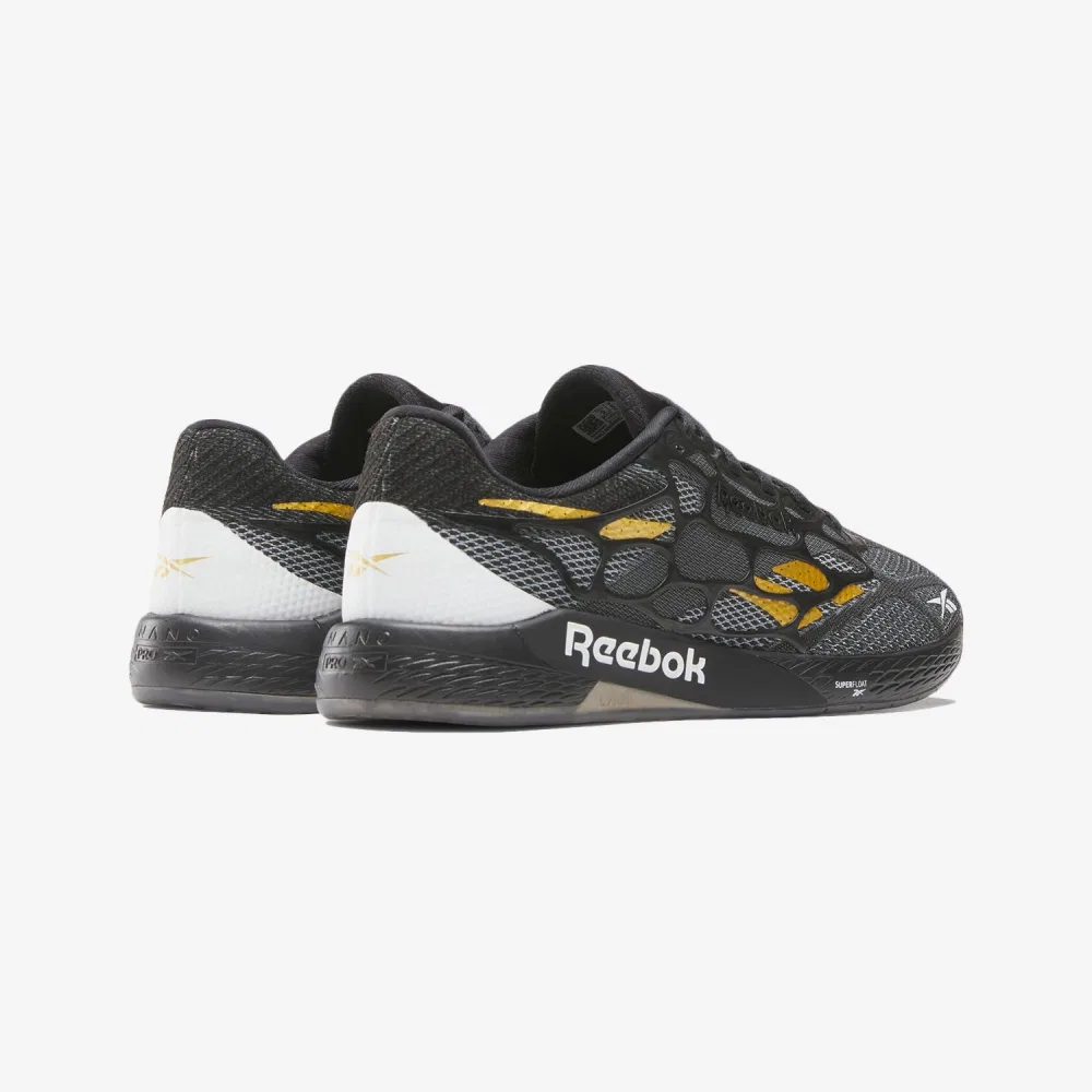 Мужские функциональные кроссовки Nano Pro чёрно-золотистые от Reebok — фото 3