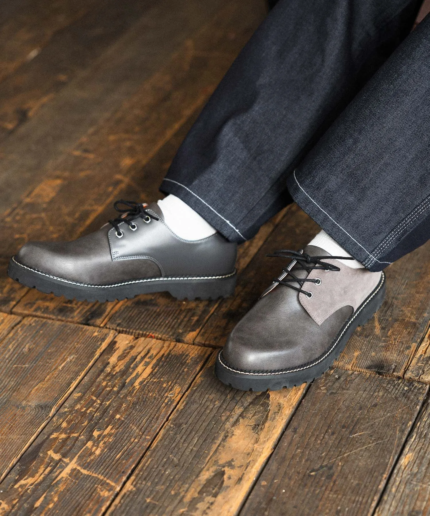 Мужские кеды из искусственной кожи NEW PLAIN TOE SHOES niko and... серые