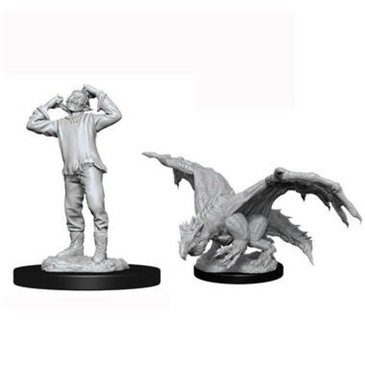 

Миниатюра Dungeons & Dragons: Nolzur's Marvelous Unpainted Miniatures: Green Dragon Wyrmling & Afflicted Elf