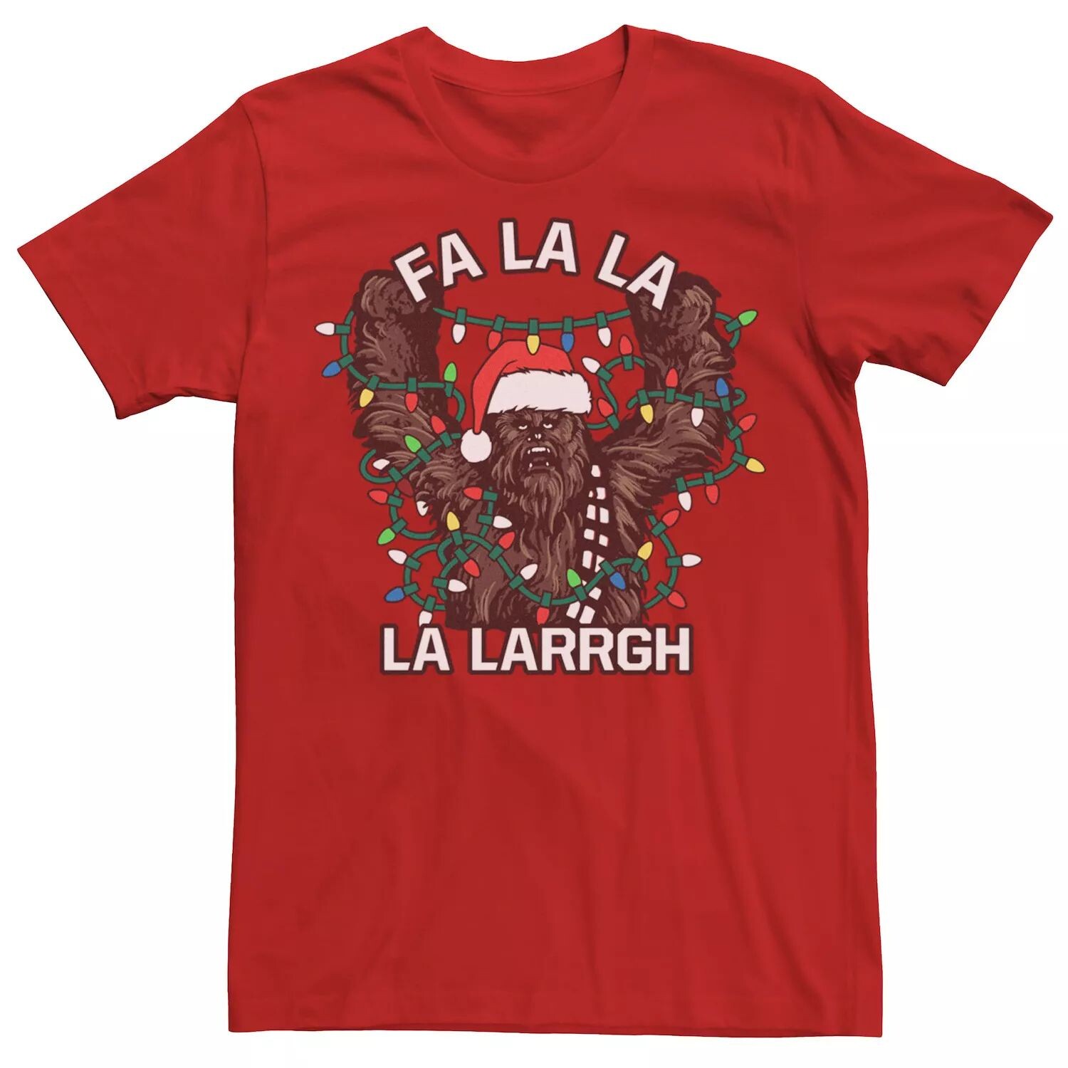 

Мужская футболка Star Wars Christmas Chewie Fa La La La Larrgh
