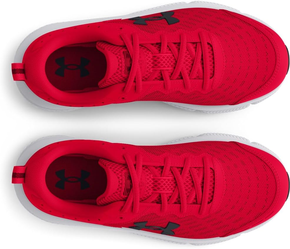 Кроссовки для мальчиков Under Armour Assert 10 для младших школьников, черный/красный — фото 4