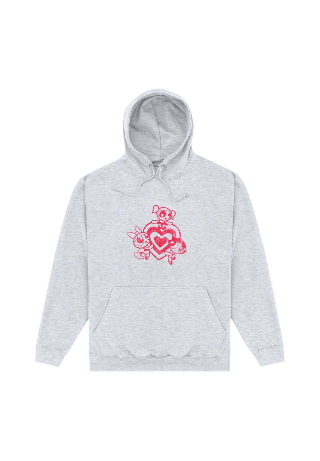 

Толстовка THE POWERPUFF GIRLS OUTLINE GRAPHIC - Hoodie Henry Tiger, цвет Heather Grey