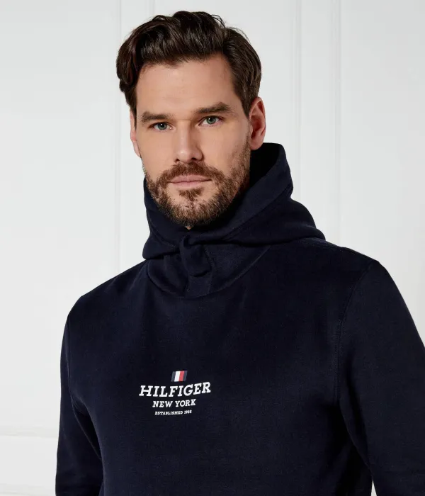 Толстовка Oversize fit Tommy Hilfiger, синий — фото 4