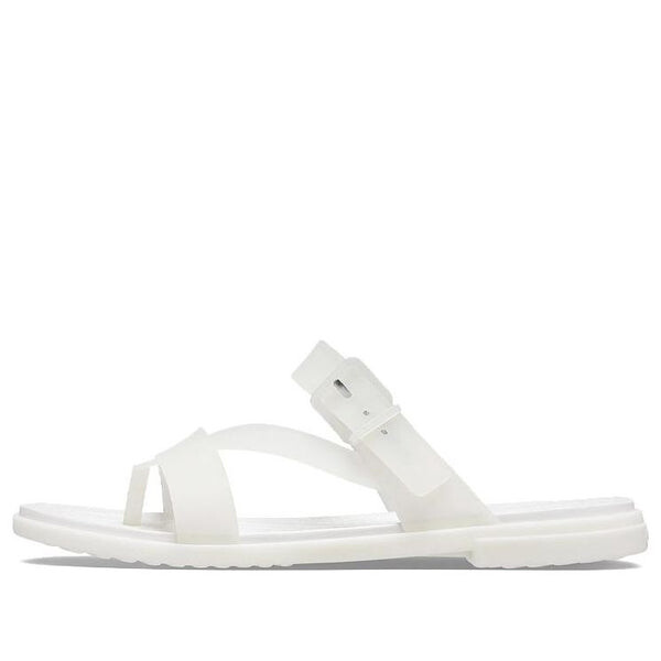 Тапочки tulum slides 'translucent white' Crocs, белый