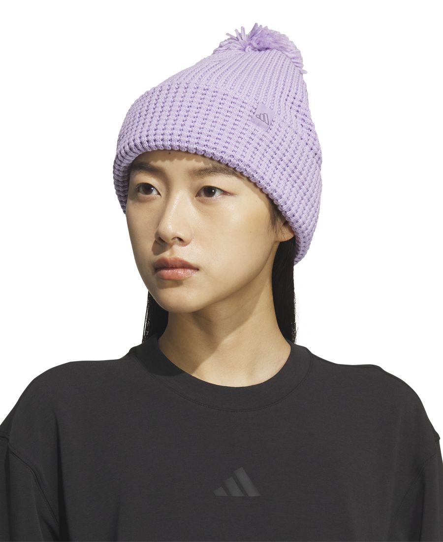 

Женская шапка-бини с помпоном Adidas, Powder Plum Purple/aurora Plum Purple